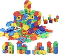kipa (Made in India) Building Blocks Game Set - 72 pcs + 30 Windows, Multicolour